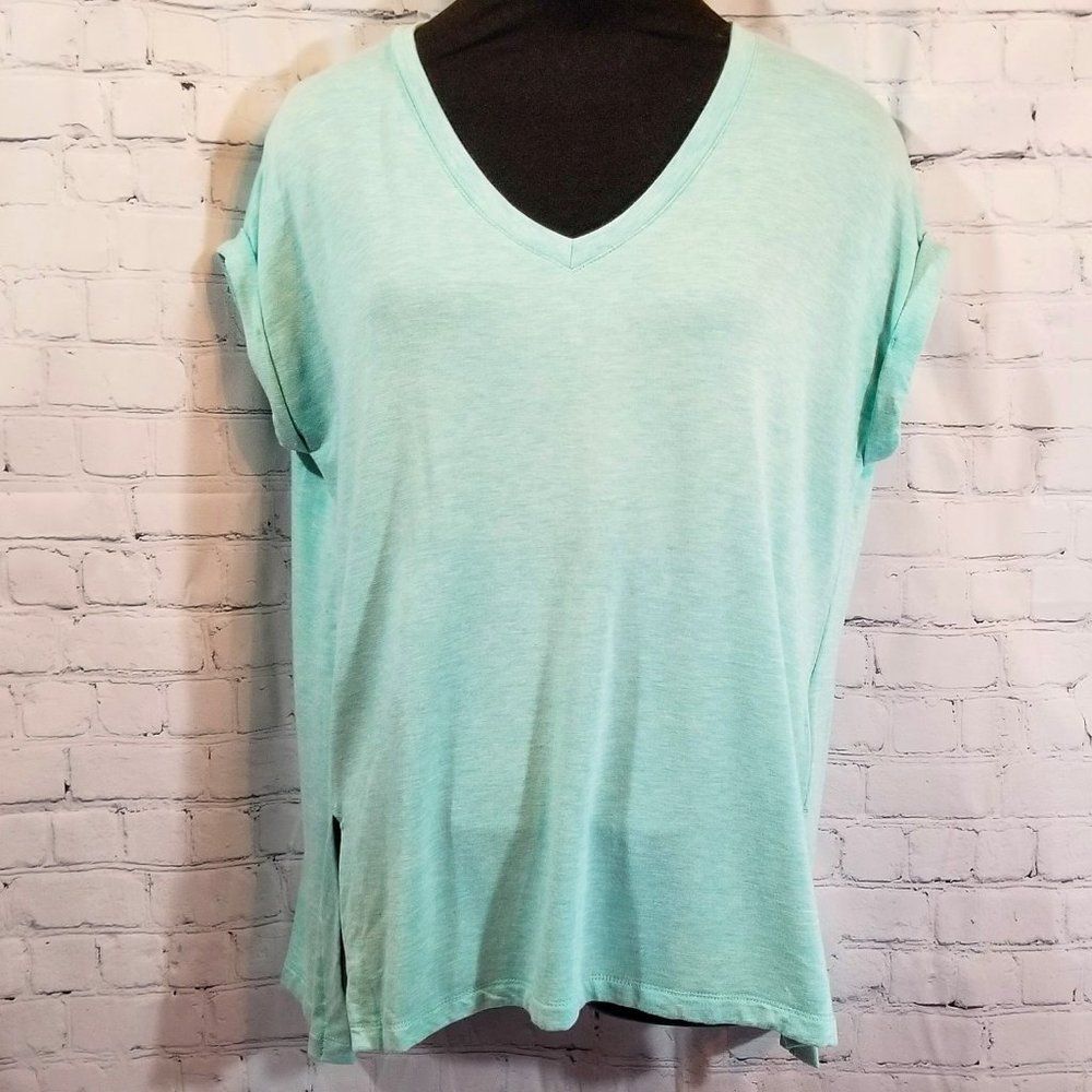 Z by Zobha Super Cozy and Soft Blue V Neck Tee Size XL/EG - Picture 1 of 6